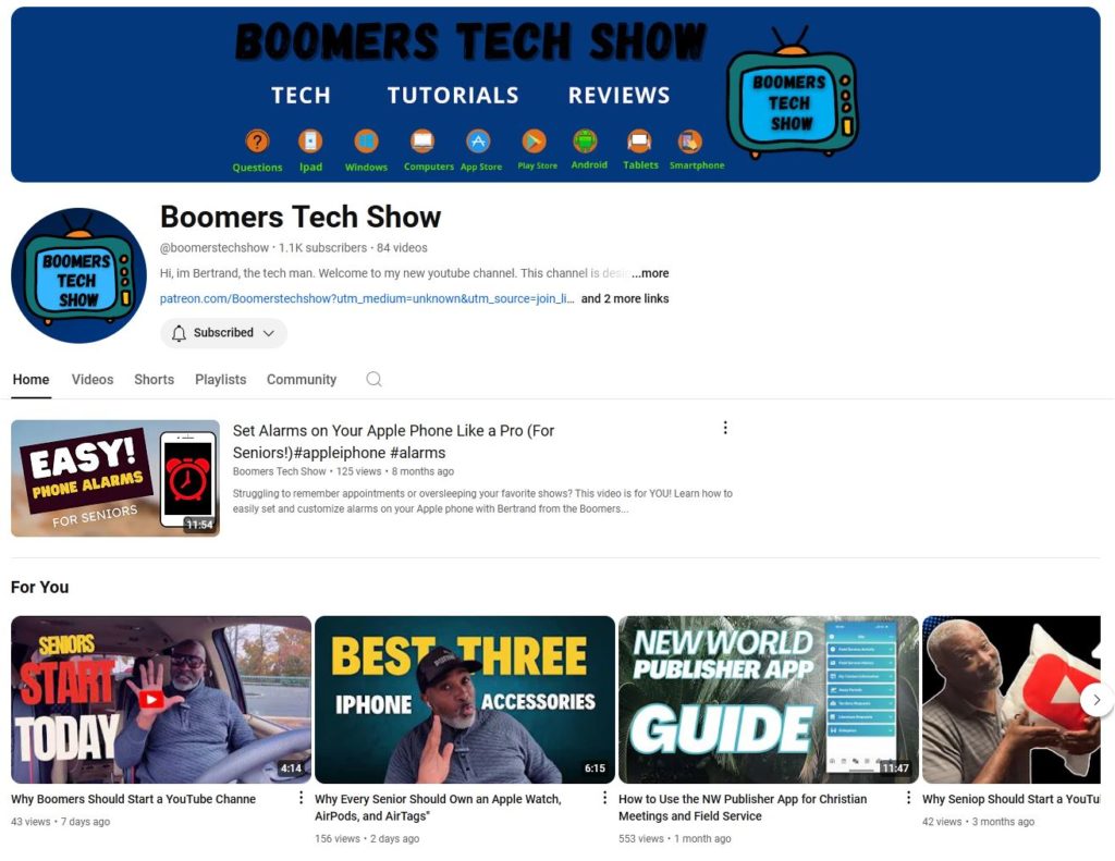 youtube boomer tech show